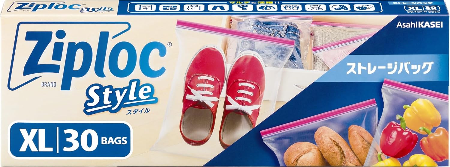 Detalle de Ziploc 116892 ジップロック スタイル ストレージバッグ XL 30枚入り