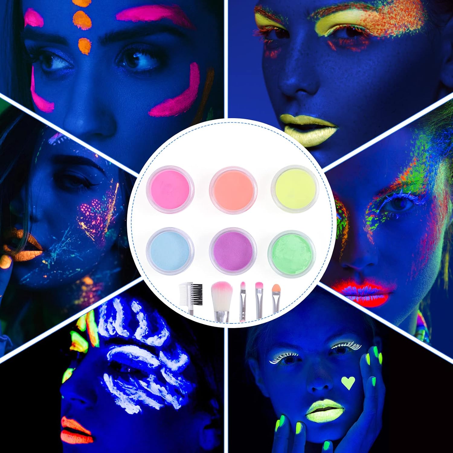 Thumbnail 3 de Highttoy Glitzer Tattoo Set für Mädchen – 38 Farben, 150 Schablonen, 5 Pinsel und 3 Kleber