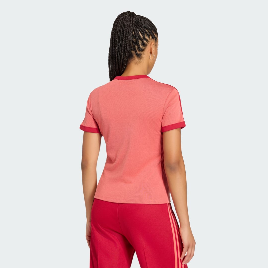 Thumbnail 1 de Camiseta Heather 3S Cali de Adidas - Burgundy