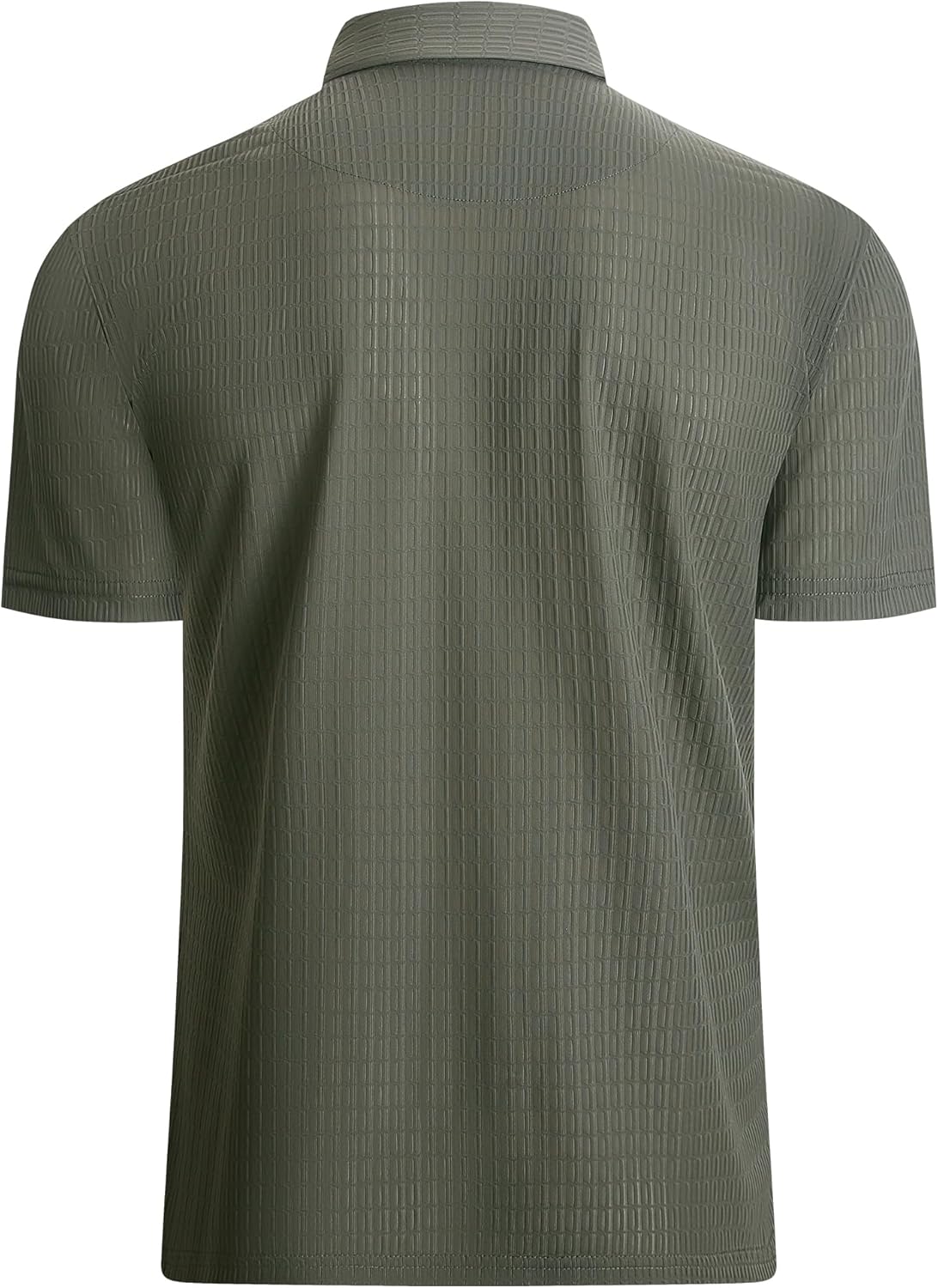 Detalle 2 de Alex Vando Men's Bubble Jacquard Polo Shirt - Super Stretch Short Sleeve