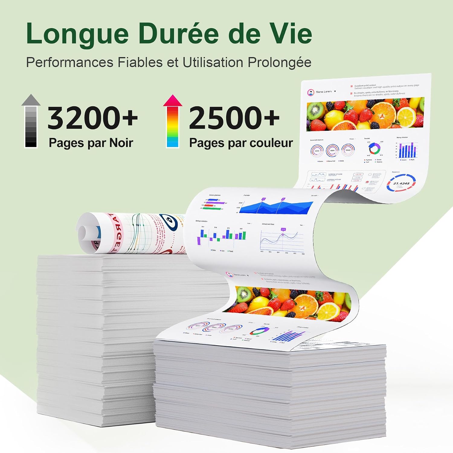 Detalle 2 de ONLYU 203X Cartouche de Toner Compatible pour HP Color LaserJet Pro MFP M281fdw et M254 — Pack 4 (CF540X CF541X CF542X CF543X)