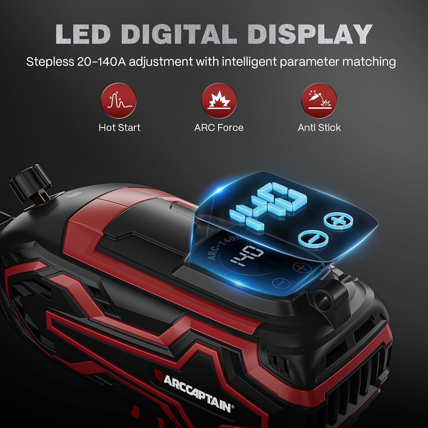 Detalle de ARCCAPTAIN handheld stick welder 140A
