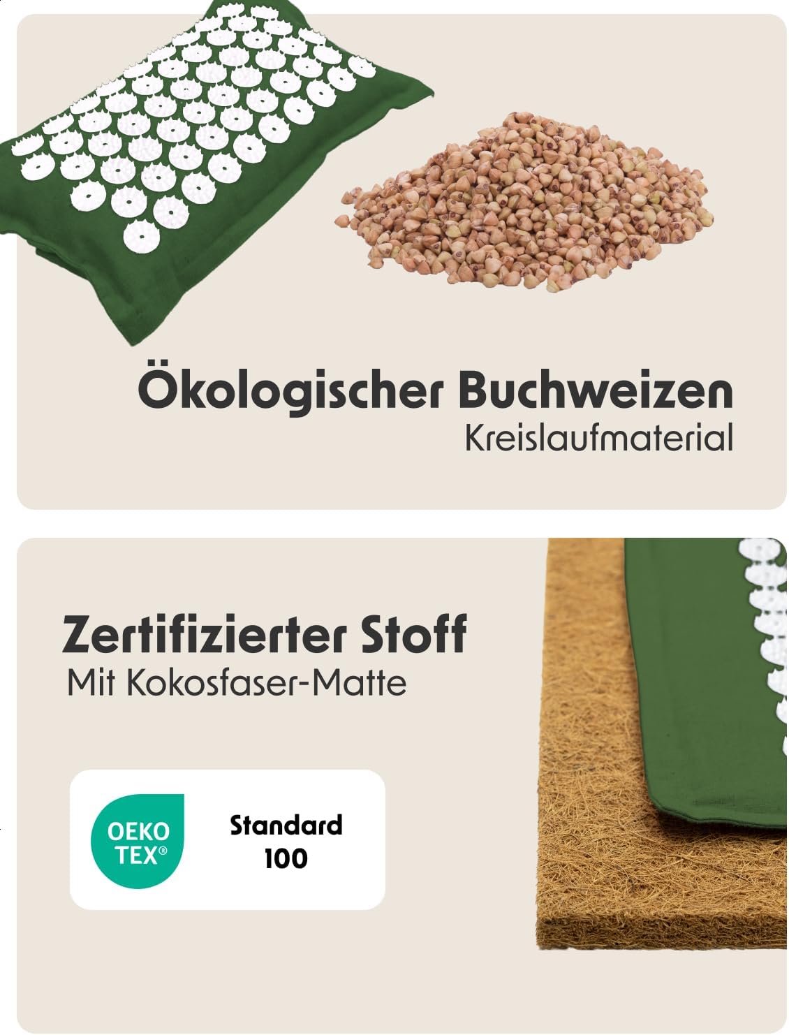 Thumbnail 2 de LifeGoods ECO Akupressurmatte mit Kissen – Akupunktur- bzw. Akupressur-Matte für Rücken & Nacken