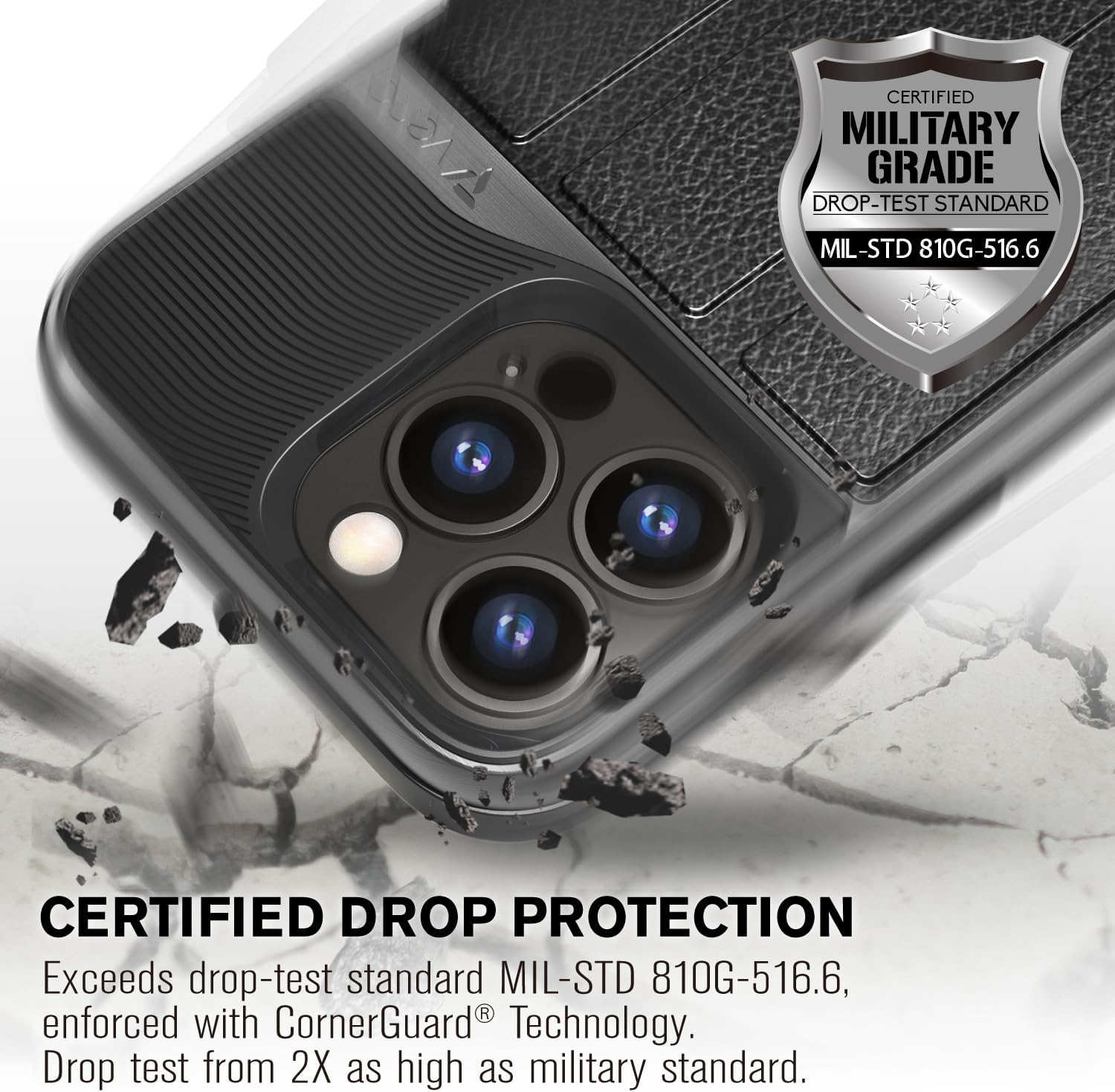 Thumbnail 4 de VENA vCommute Wallet Case for iPhone 15 Pro Max: Military-Grade Protection with Hidden Card Slot