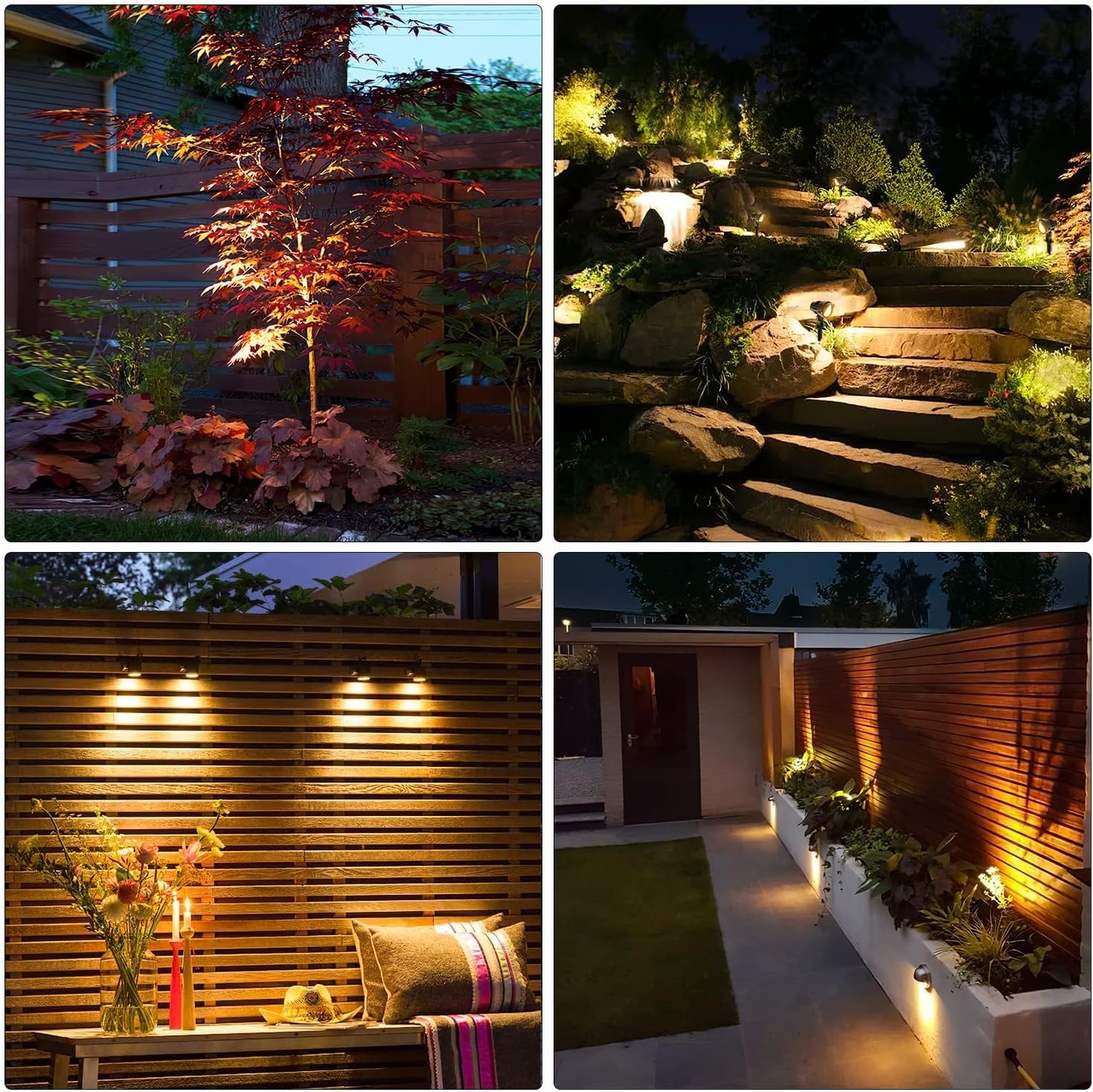 Thumbnail 6 de MEIKEE Solar Strahler 2er-Set 2700K Warmweiß mit Erdspieß, IP66