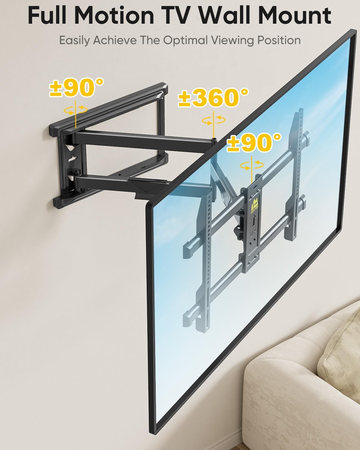 Thumbnail 3 de FORGING MOUNT Long Arm TV Mount for 37–75 Inch TVs with 30" Extension