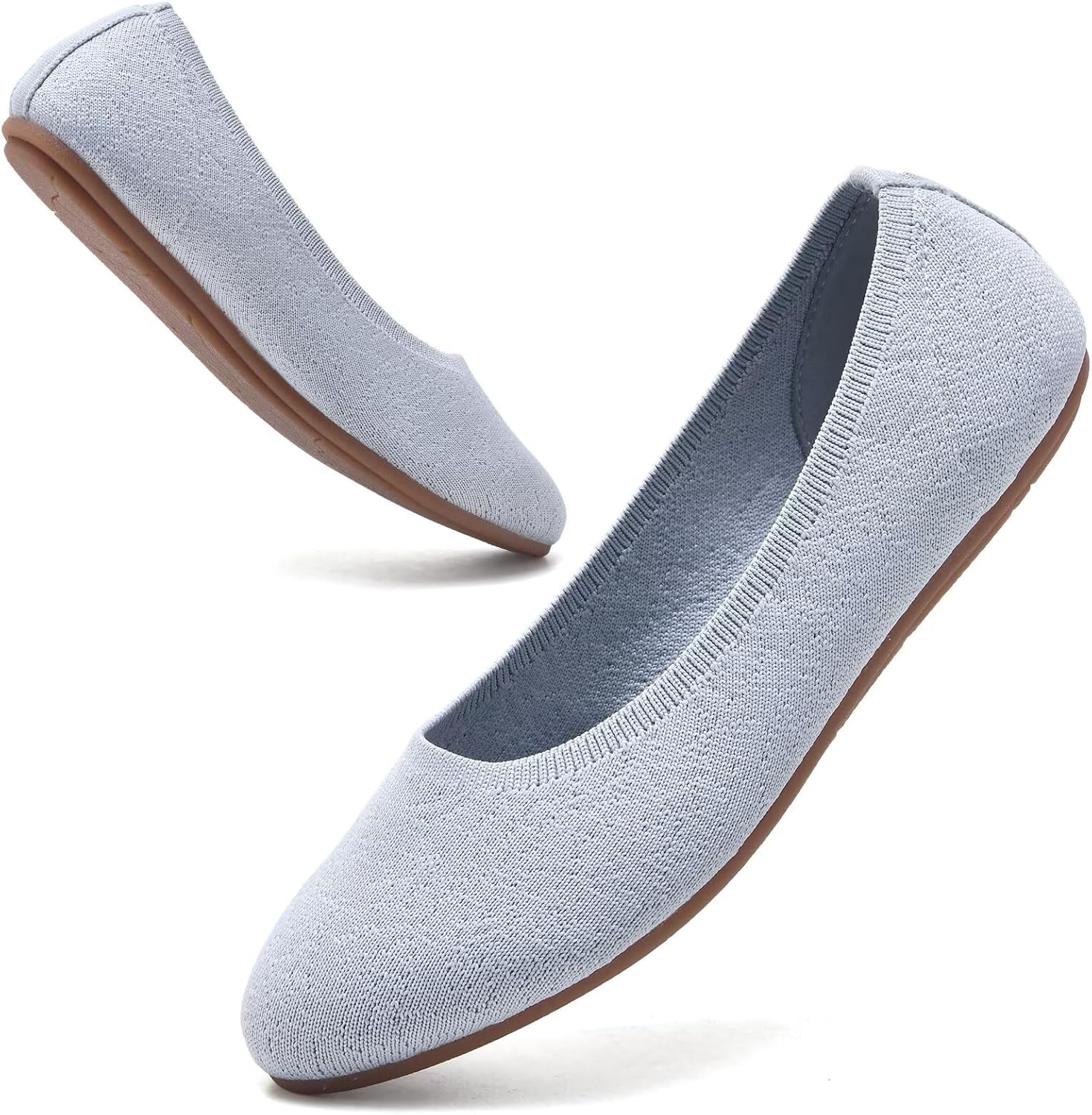 Thumbnail 4 de Puxowe Damen Ballerina Runde Zehe Flache Schuhe – Komfortable Slip-On Ballerinas für Damen