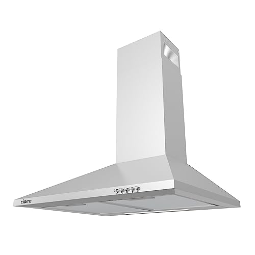 Detalle de CIARRA Cappa Aspirante CAS6201A da 60 cm: 370 m³/h, scarico/ricircolo, design inossidabile