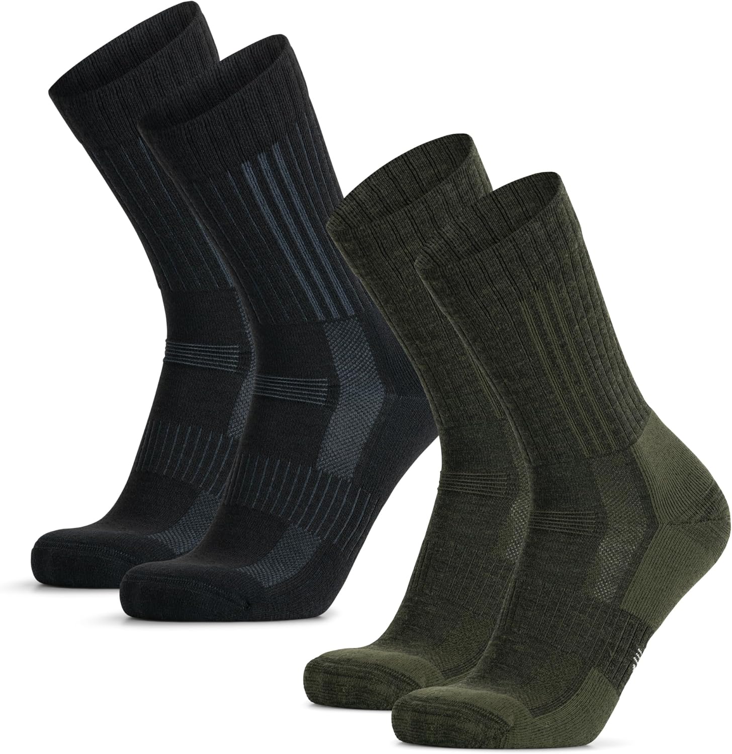 Thumbnail 6 de DANISH ENDURANCE Chaussettes de randonnée en laine mérinos (lot de 2) – confort anti-rayures pour hommes et femmes