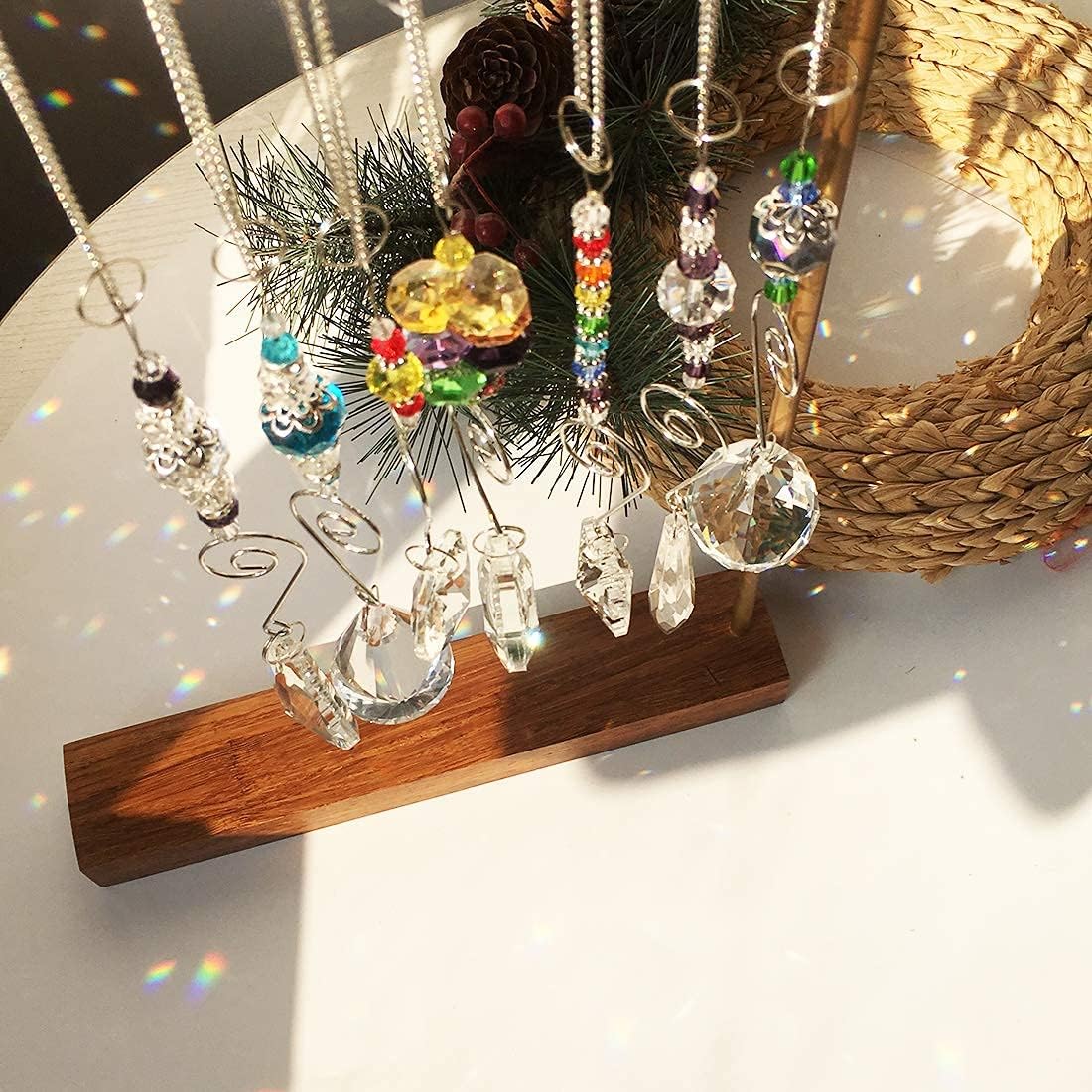 Detalle de H&D HYALINE & DORA Kristall Sonnenfänger Regenbogen – 7 Stück, 22 cm