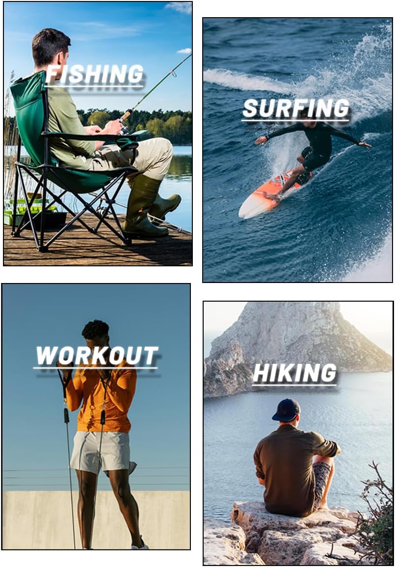 Thumbnail 5 de MAGCOMSEN Men’s Long Sleeve UPF 50+ Sun Protection Athletic Shirt for Hiking, Running & Workouts