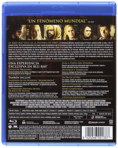 Detalle 2 de Juego de Tronos: Temporada 5 Blu-Ray – Warner Home Video