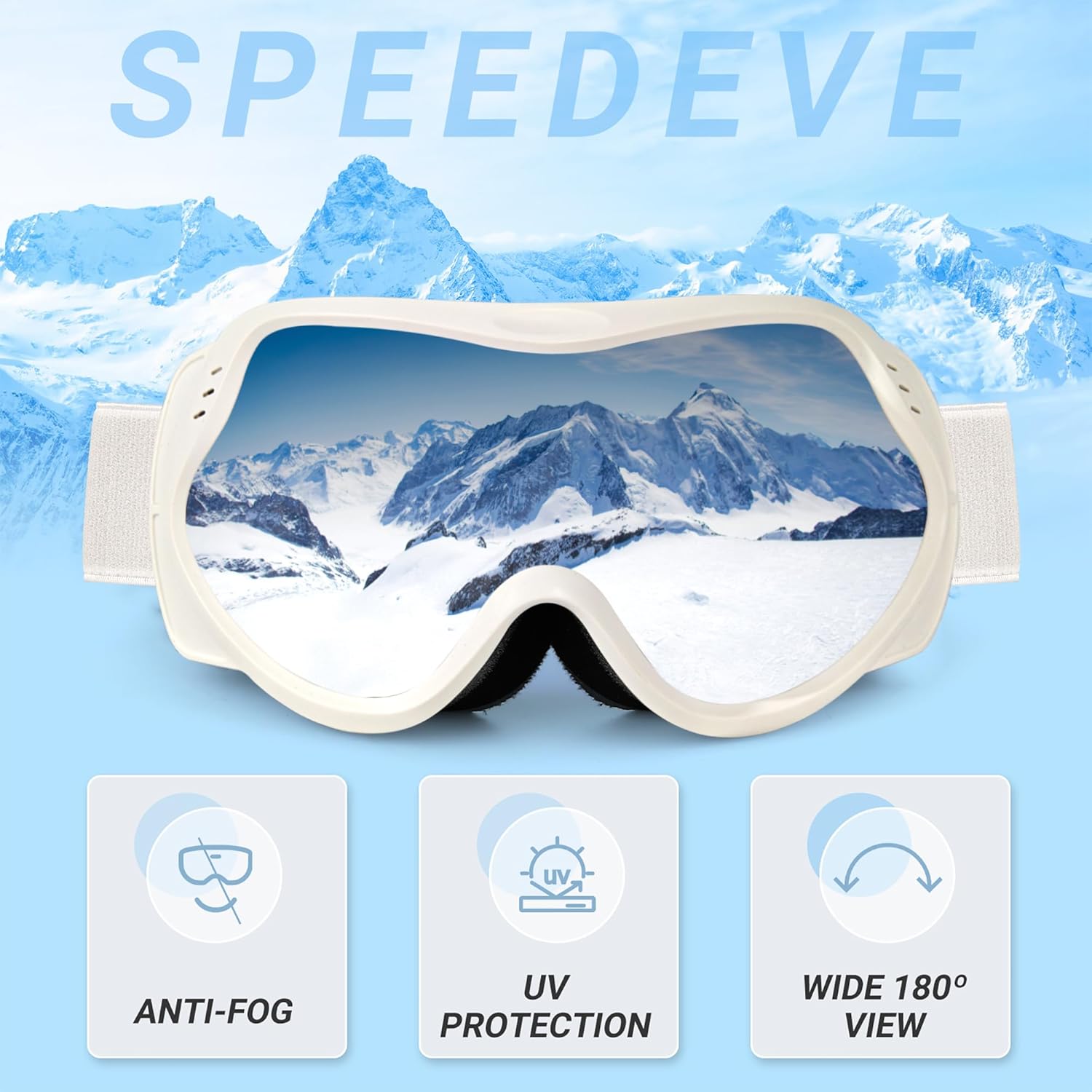 Thumbnail 2 de SPEEDEVE maschera sci snowboard OTG
