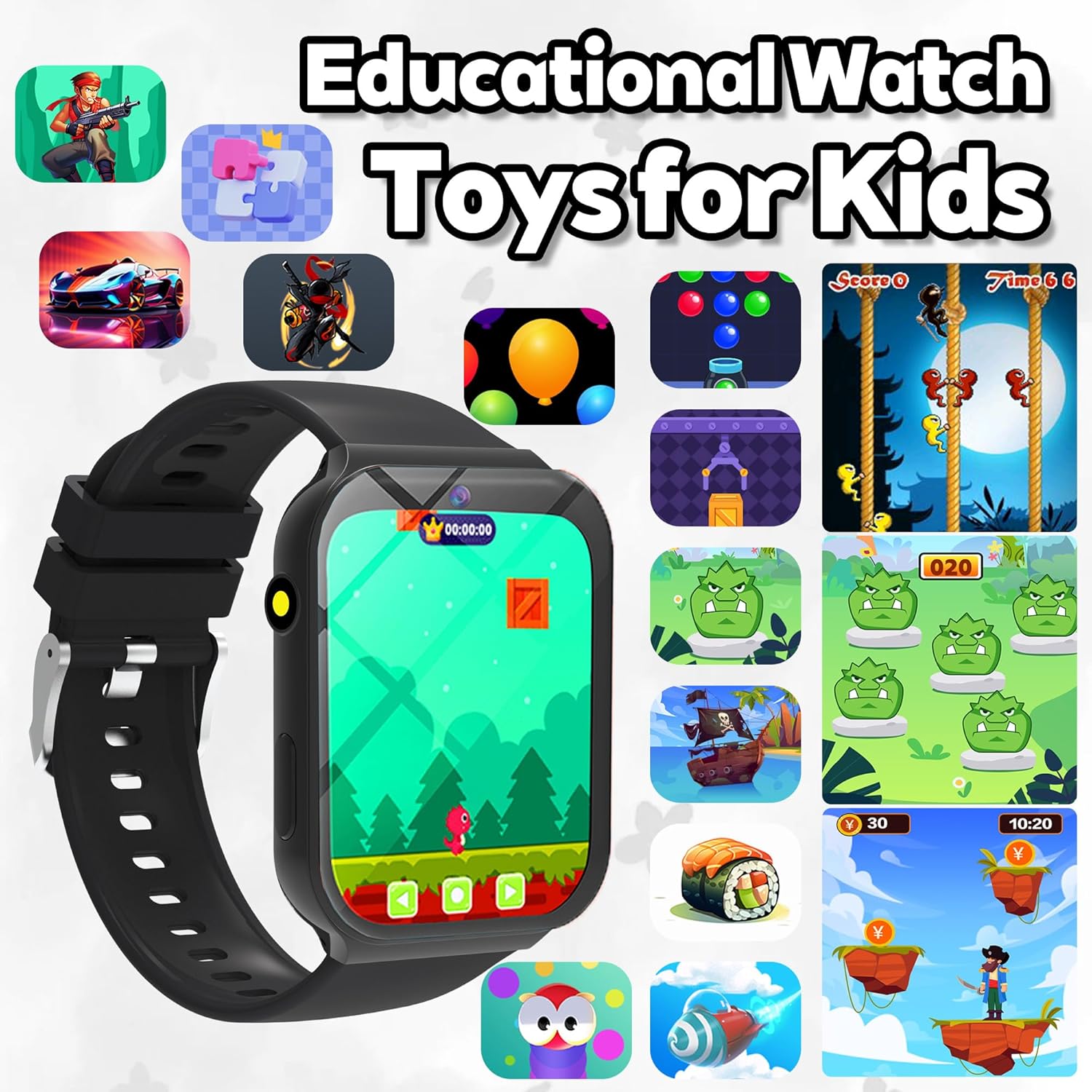 Detalle de Kids Smart Watch for Girls Boys: A Practical First Tech Companion for Active Kids