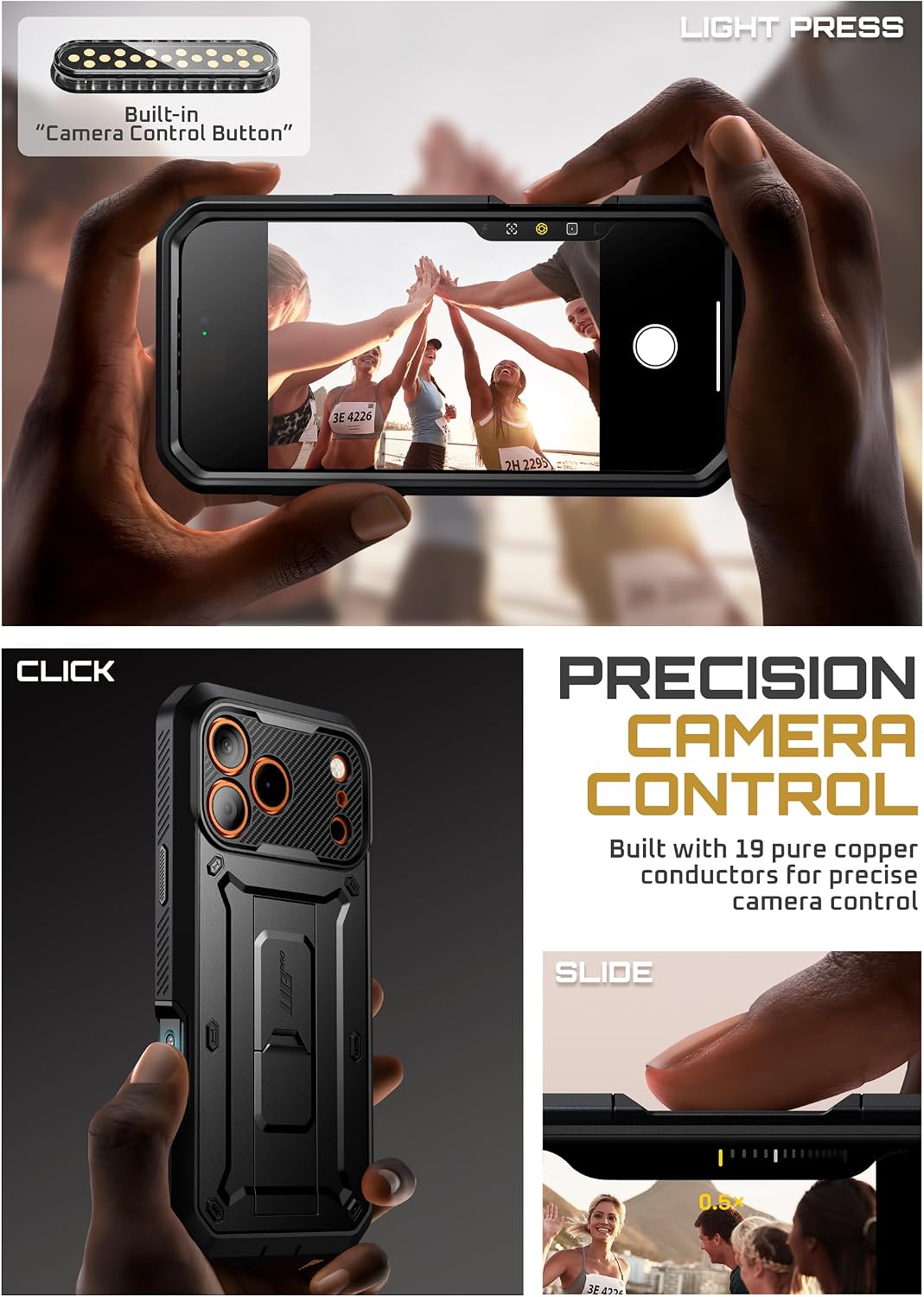 Detalle 2 de SUPCASE Unicorn Beetle Pro iPhone 17 Pro Max Case 6.9