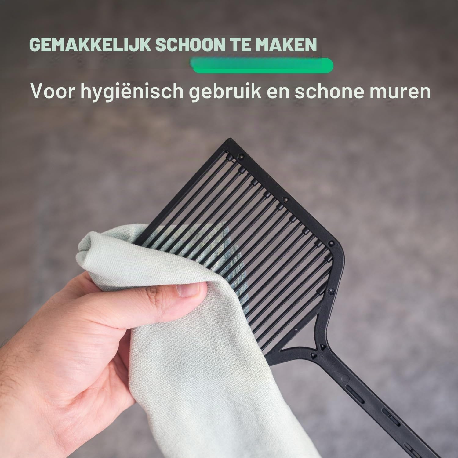 Detalle 2 de Greate 901019-2 elektrische vliegenmepper, set van 2 op batterijen