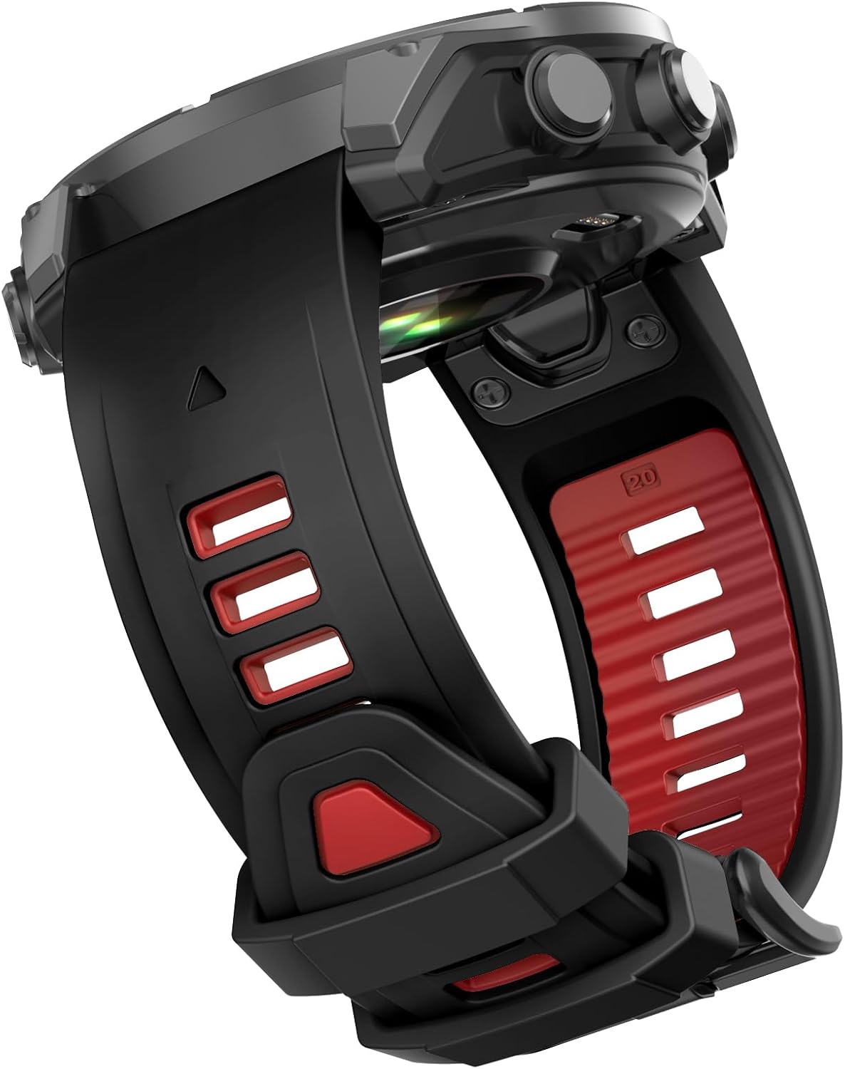 Detalle de OVERSTEP 20mm Silicone Watch Band for Garmin Fenix Series