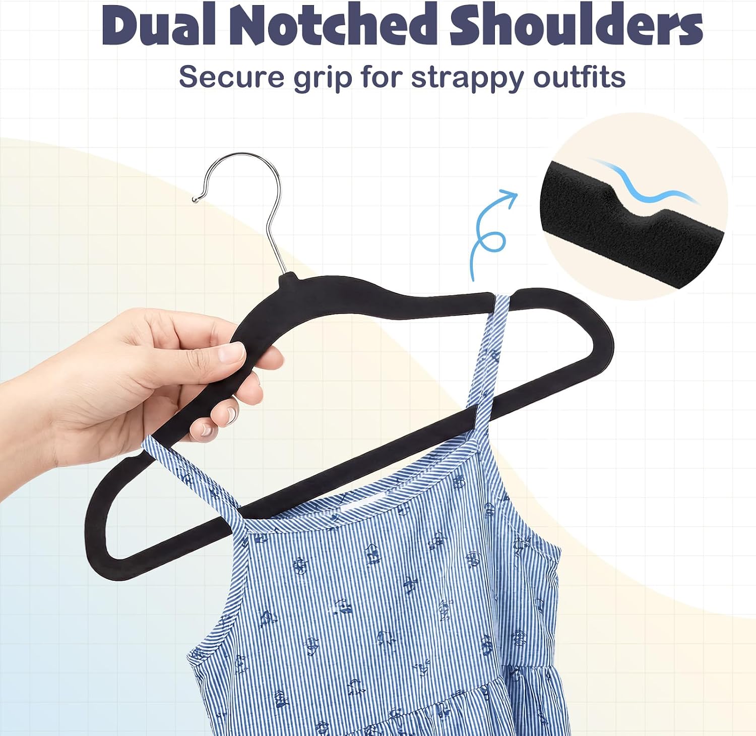 Thumbnail 6 de HOUSE DAY Velvet Baby Hangers, 11-Inch