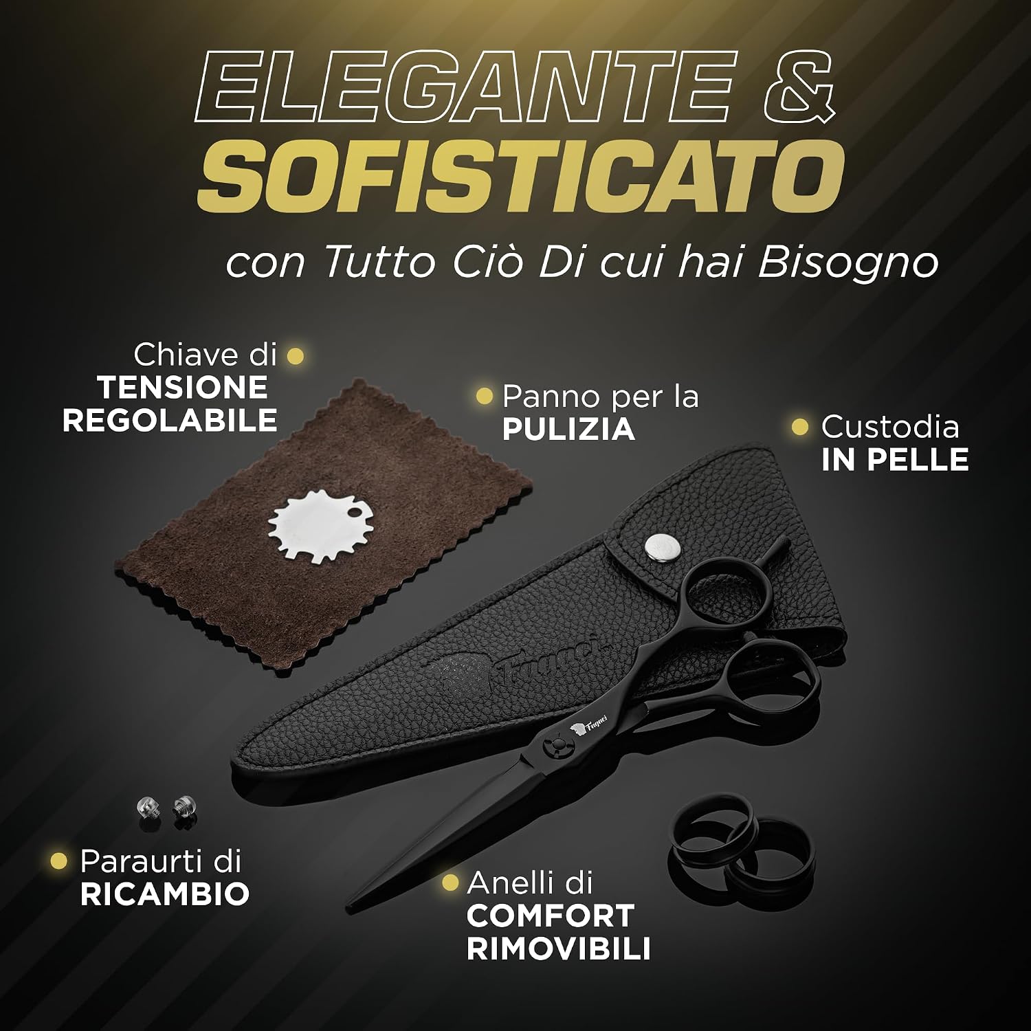Thumbnail 6 de Fagaci Forbici Parrucchiere Professionali 5" Acciaio 440C – Taglio di precisione