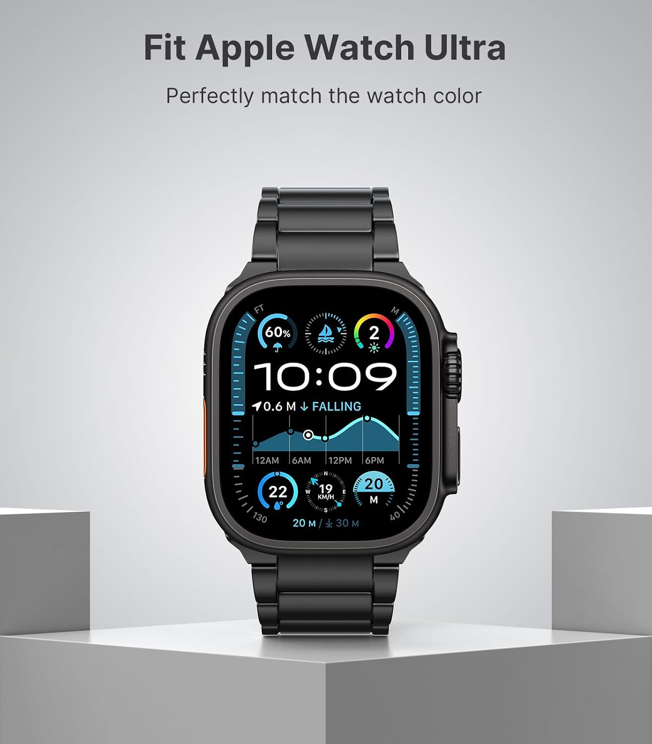 Detalle 2 de MoKo Titanium Strap for Apple Watch Ultra 3