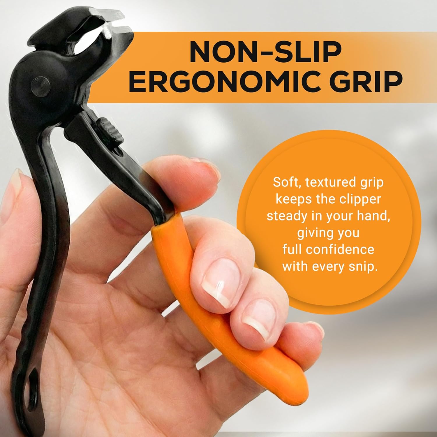Detalle de EZPIK Thick Toe Nail Clippers for Seniors with Nail File Set
