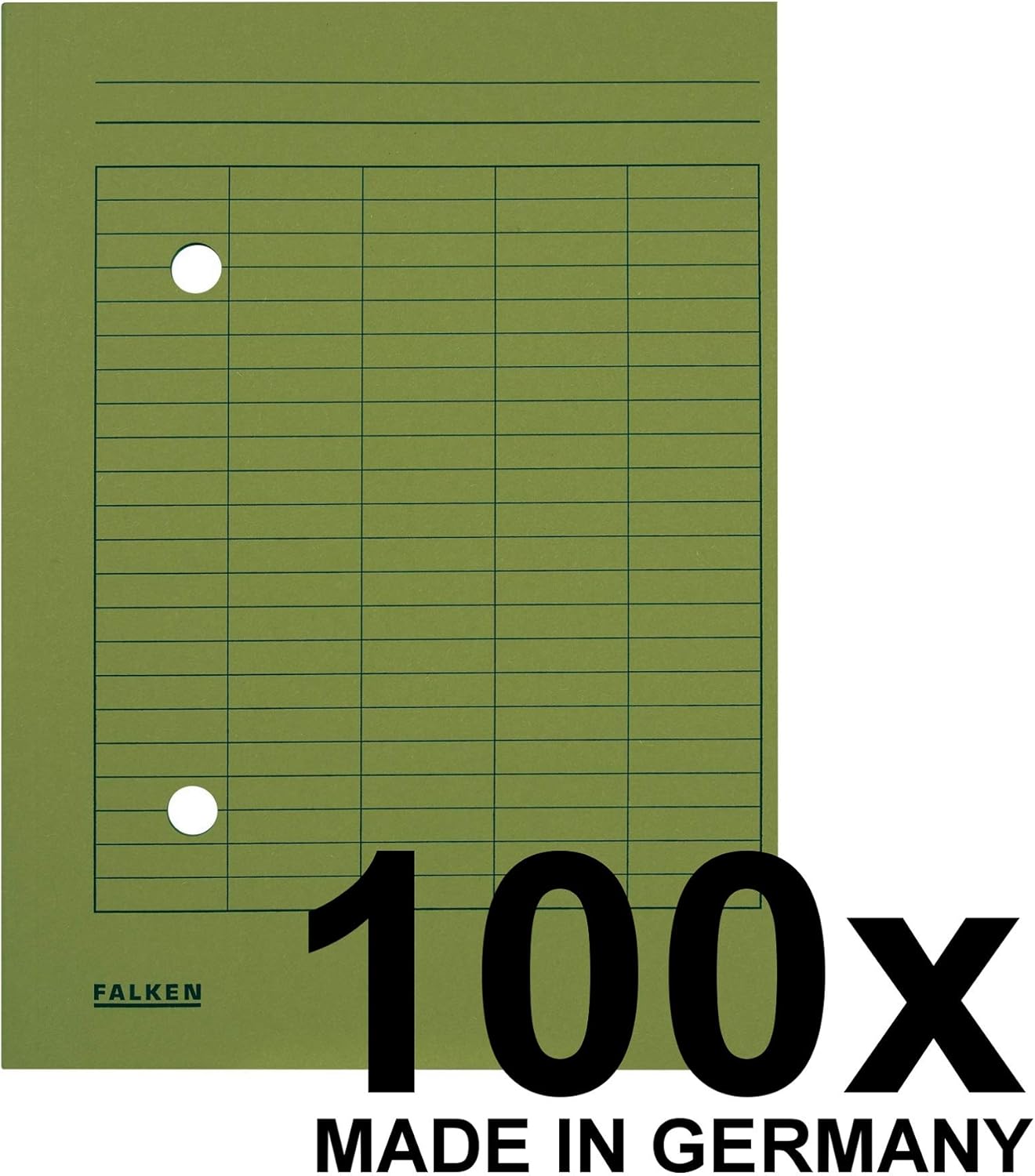 Thumbnail 1 de Original Falken Umlaufmappe 100er Pack – DIN A4, Recycling-Karton, grün, Blauer Engel