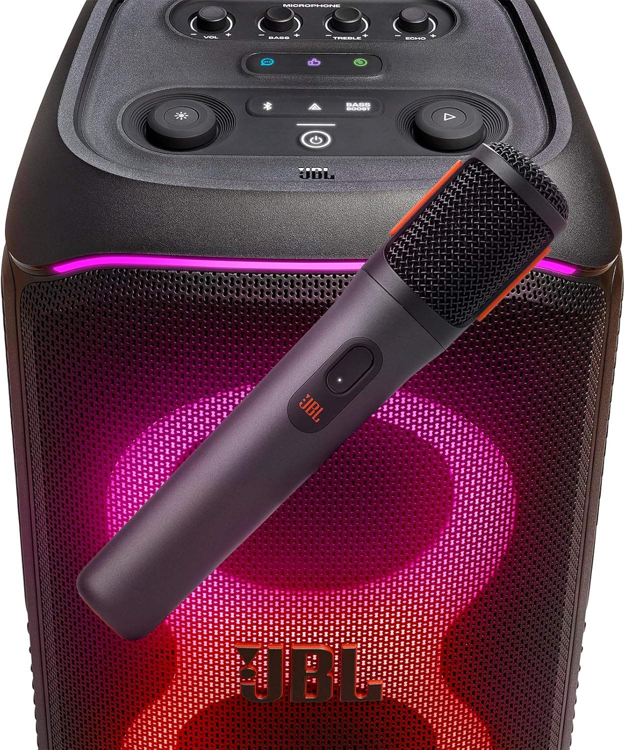 Detalle 2 de JBL PartyBox Wireless Mic – Set mit zwei digitalen kabellosen Mikrofonen