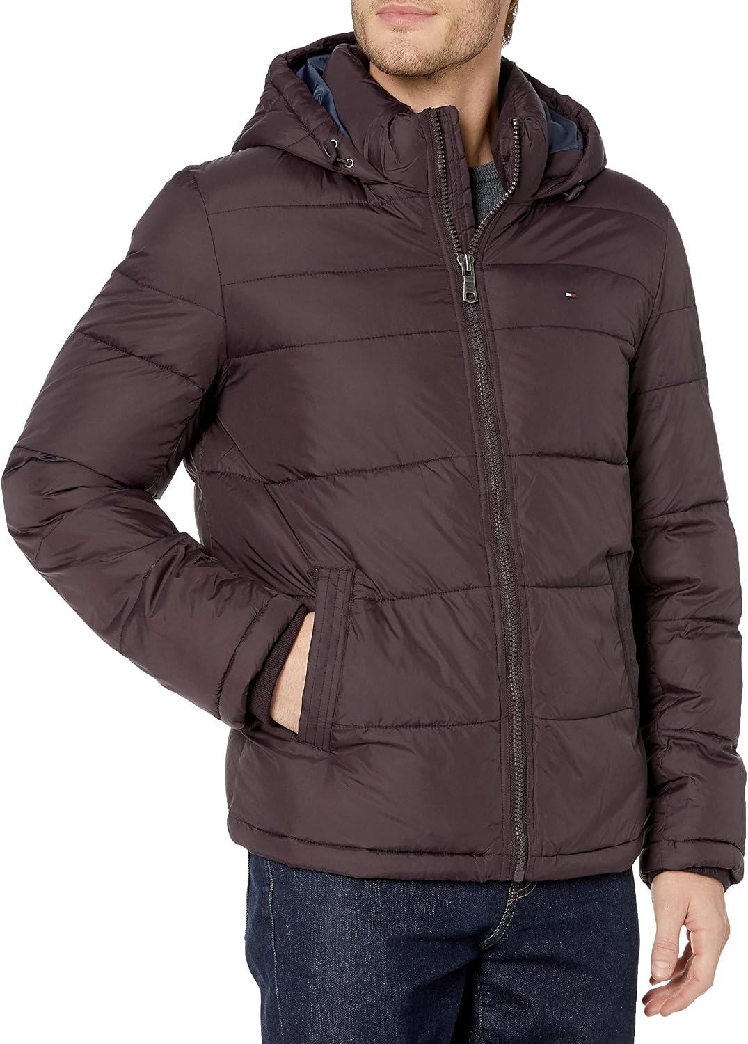 Detalle de Tommy Hilfiger Men’s Hooded Puffer Jacket