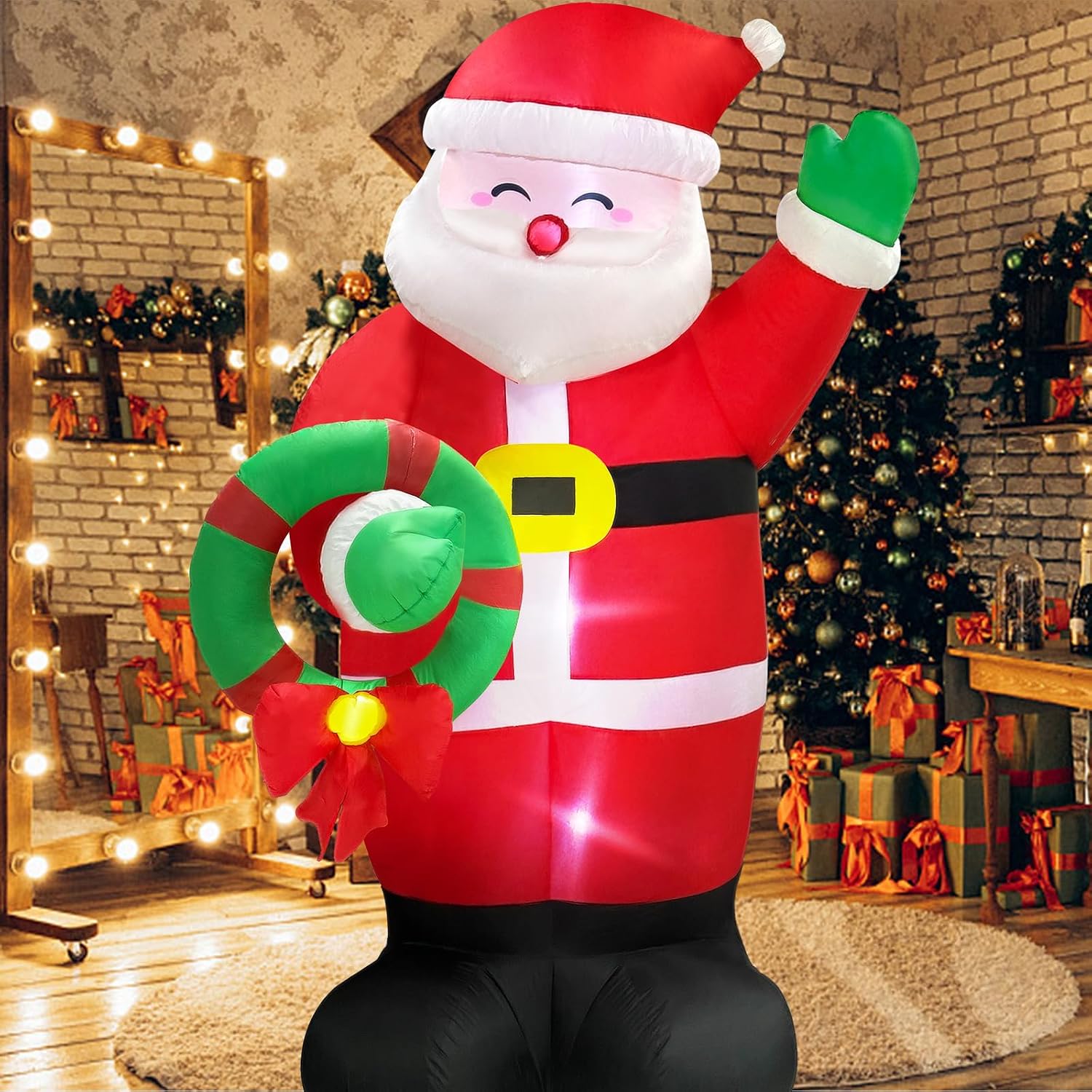 Thumbnail 6 de Danxilu C-Santa-006-6F Inflatable Santa, 6 ft, with White LED Lights