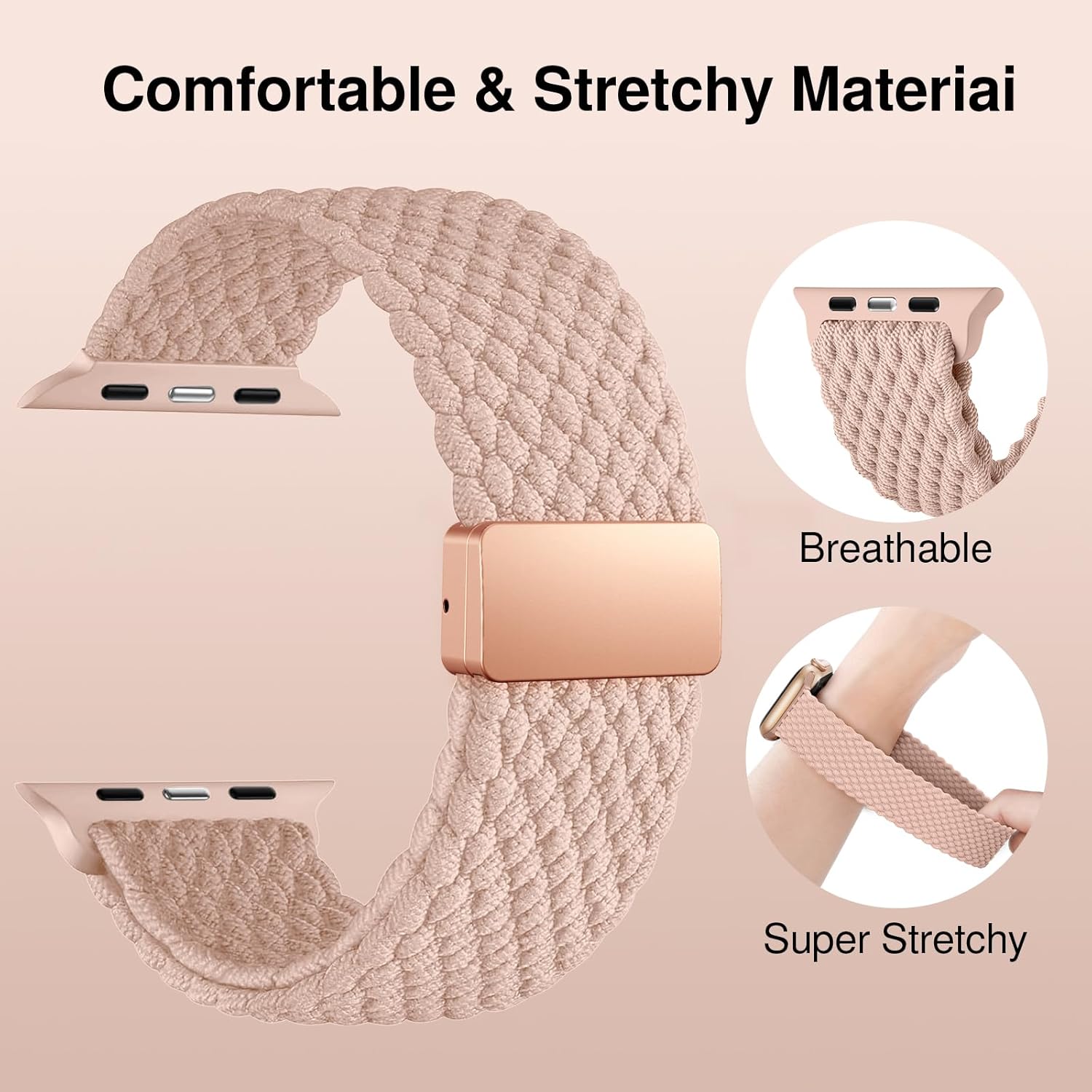 Thumbnail 2 de Braided Strap for Apple Watch Pink