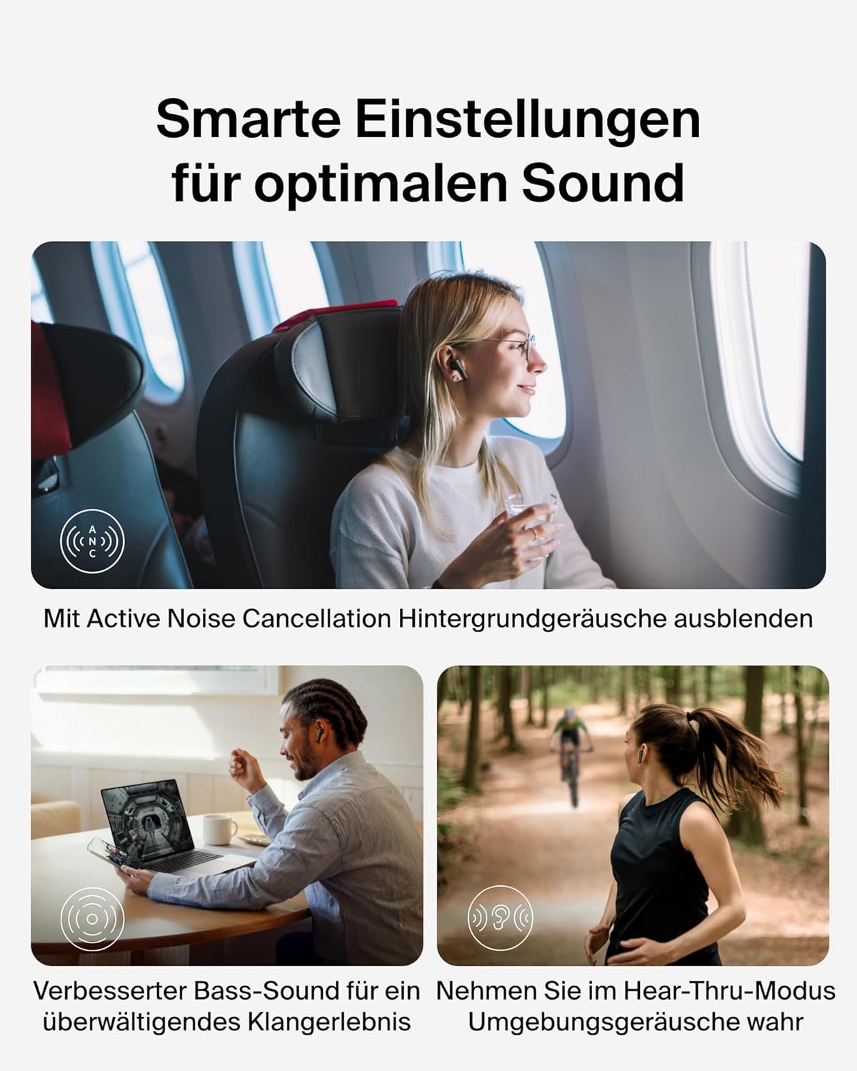 Thumbnail 5 de Belkin SoundForm Rhythm ANC True Wireless In Ear: kabellose Hörgenuss mit ANC, Multi-Point und IPX5