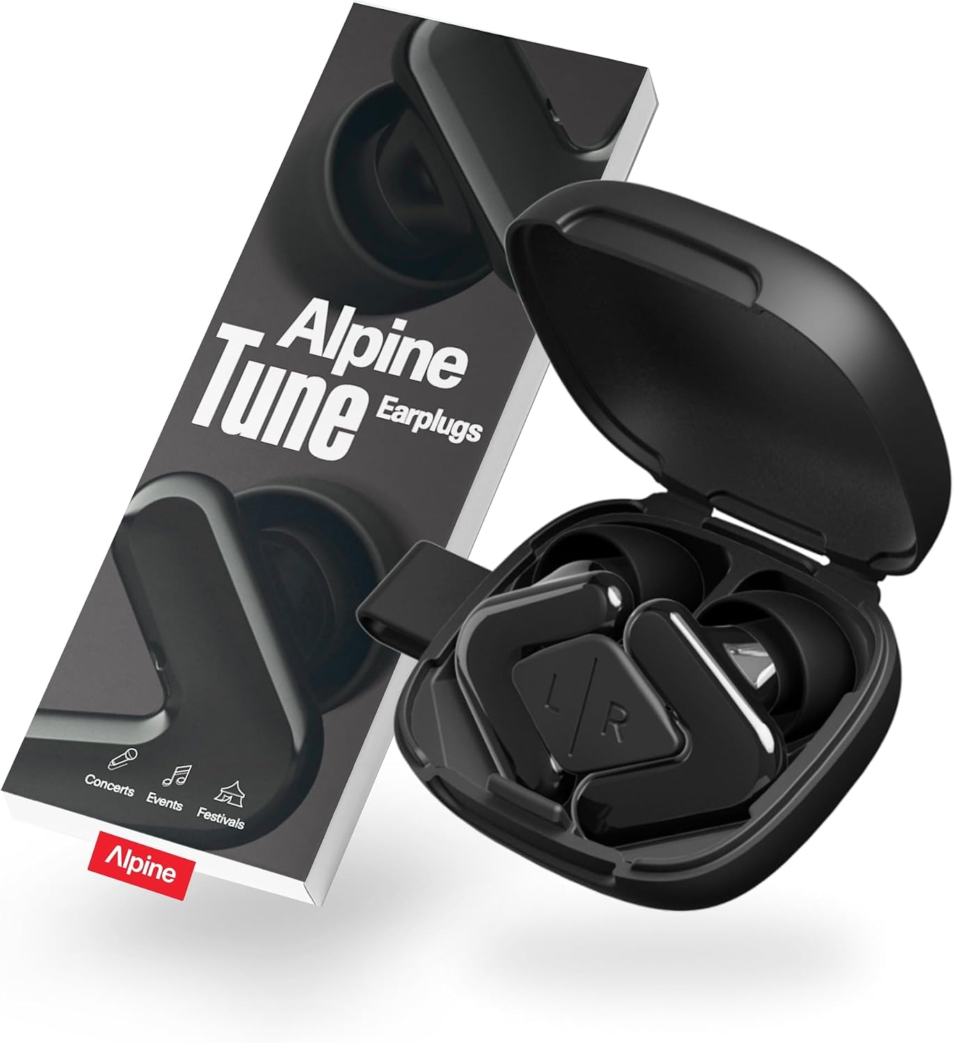 Detalle de Alpine Tune Earplugs: High-Fidelity Concert Ear Protection (19 dB) with 4 Sizes