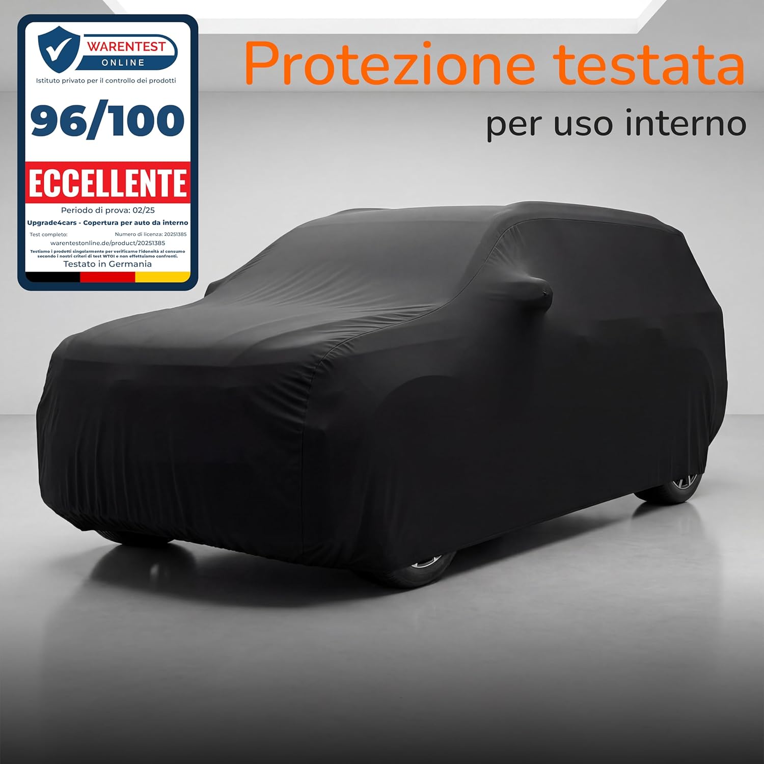 Thumbnail 1 de Upgrade4cars Telo Copriauto da Interno Elastico per SUV – Nero, 415–455 cm