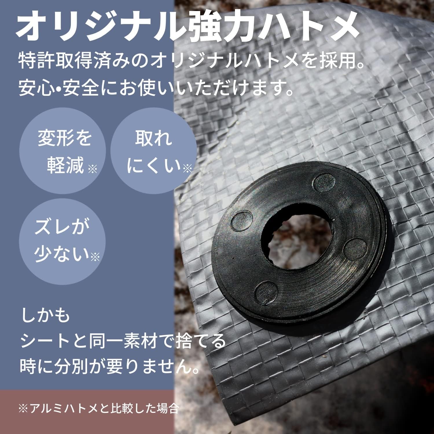Detalle de ユタカメイク #2500 リバーシブル防水シート 2.7m×3.6m・厚み0.17mm