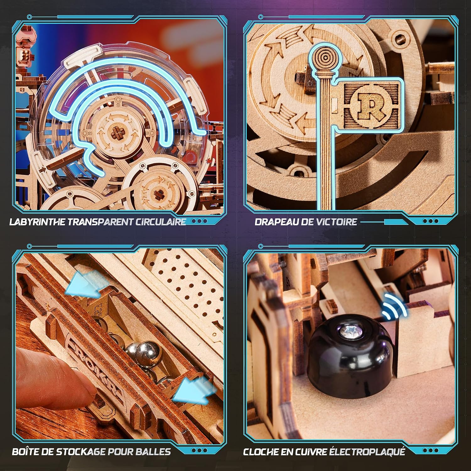 Thumbnail 3 de ROKR Puzzle 3D Bois Gear Ball 29,5x19,5cm 🧩