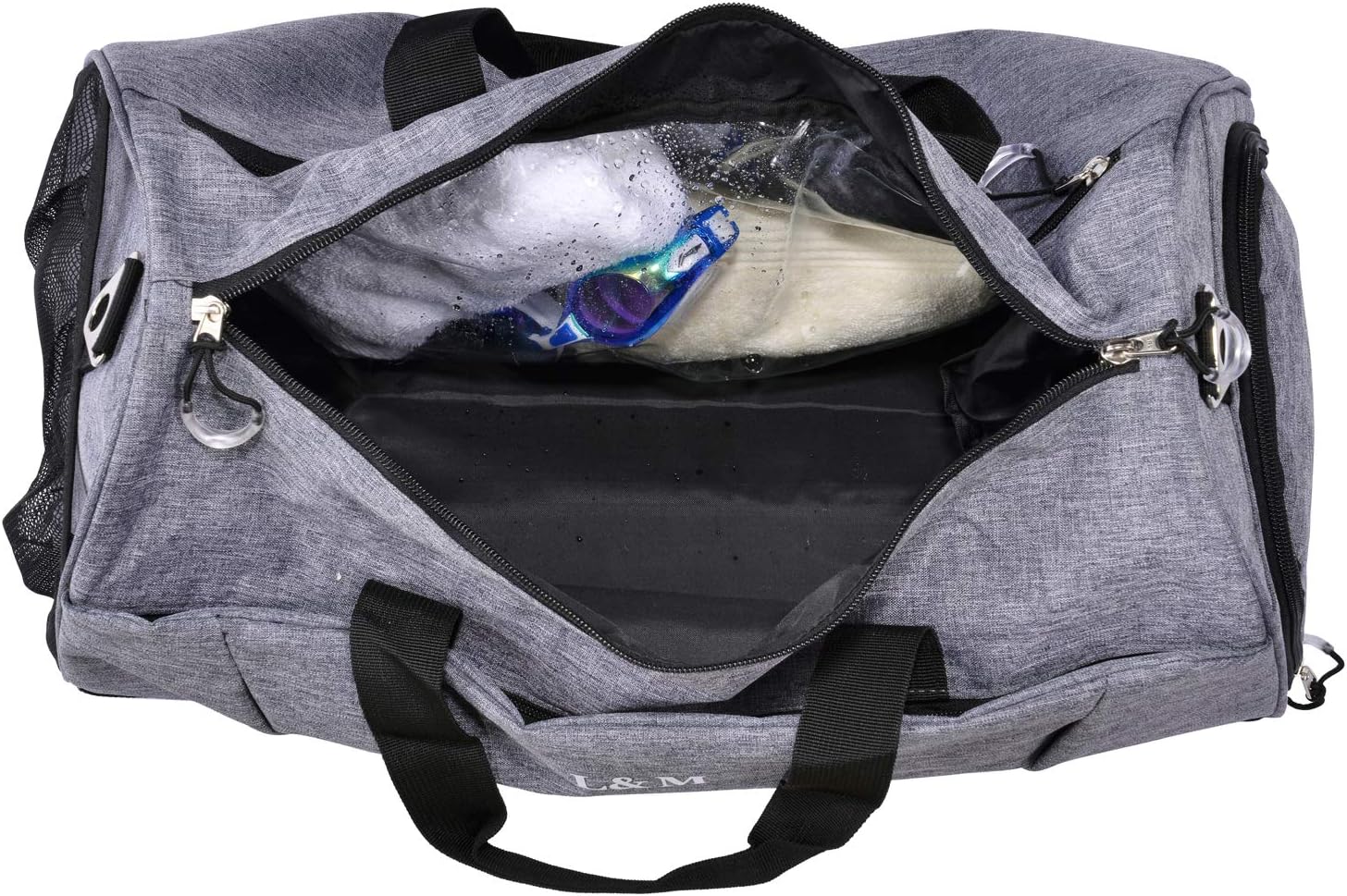 Detalle de Kasibon gym bag with shoes compartment, wet pocket and 35L capacity