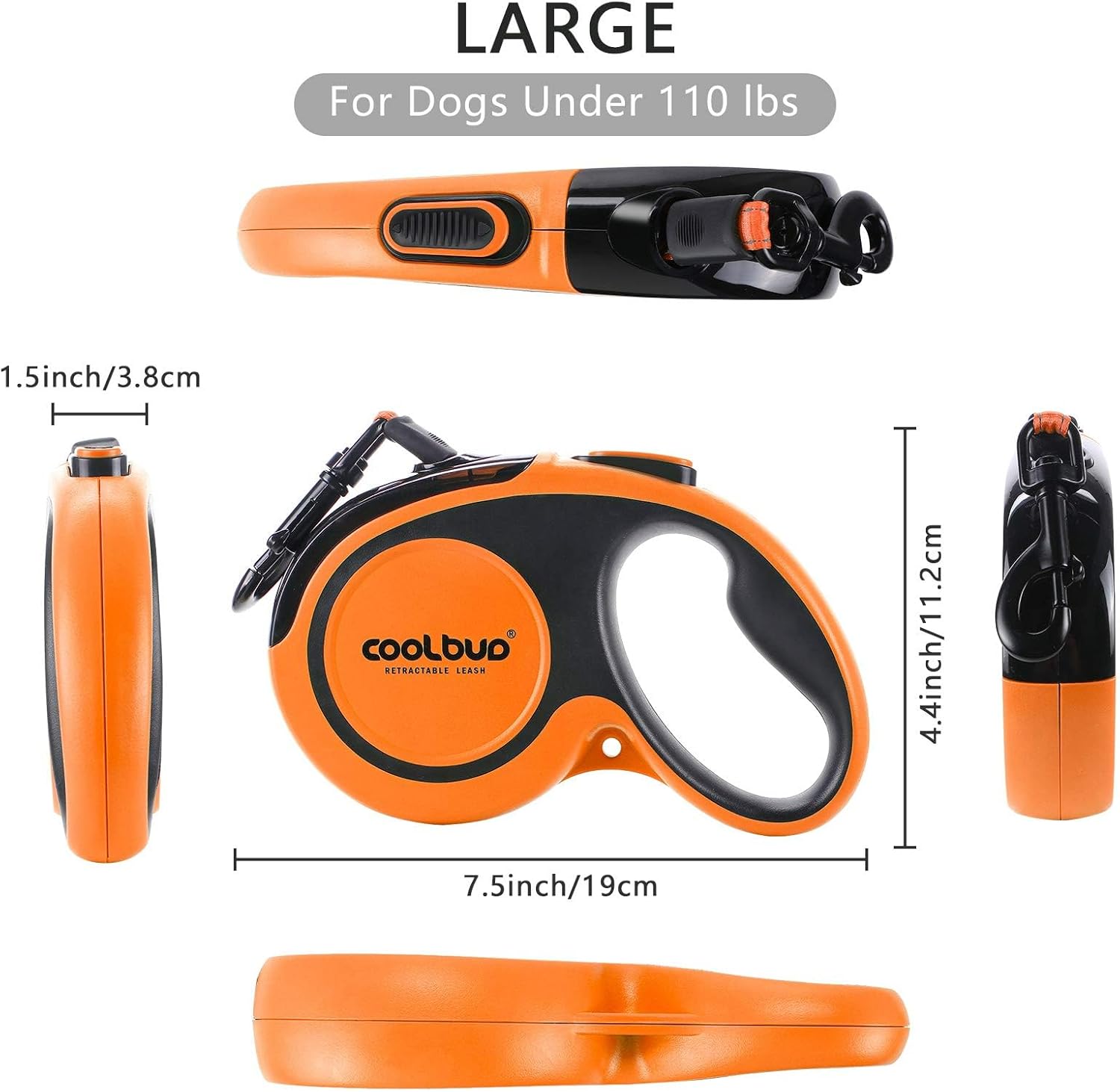 Thumbnail 4 de Hurluksi Retractable Dog Lead 5M 16ft