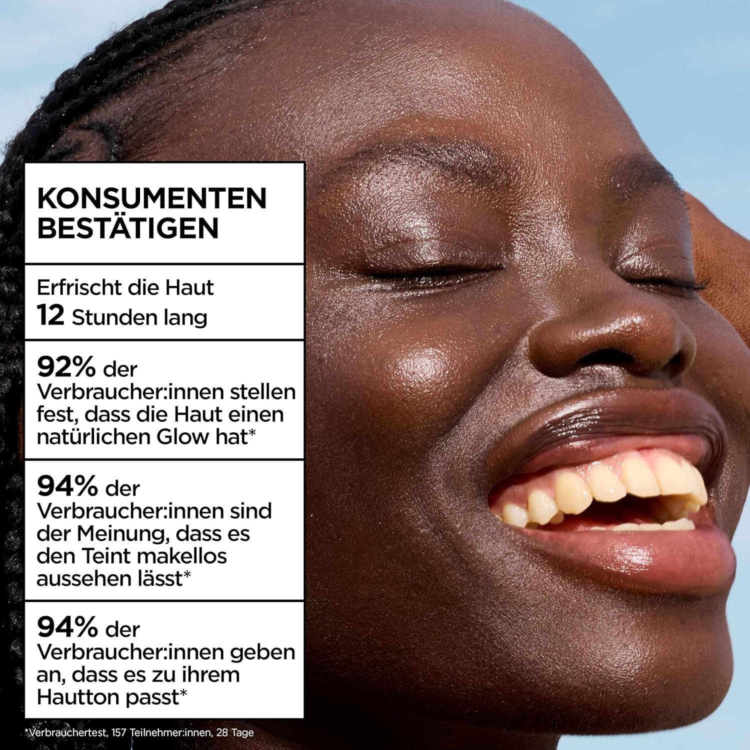 Thumbnail 4 de Garnier Ambre Solaire Super UV UV-Water-Fluid LSF 50 für das Gesicht – getönte Sonnencreme, Dry-Touch, 40 ml