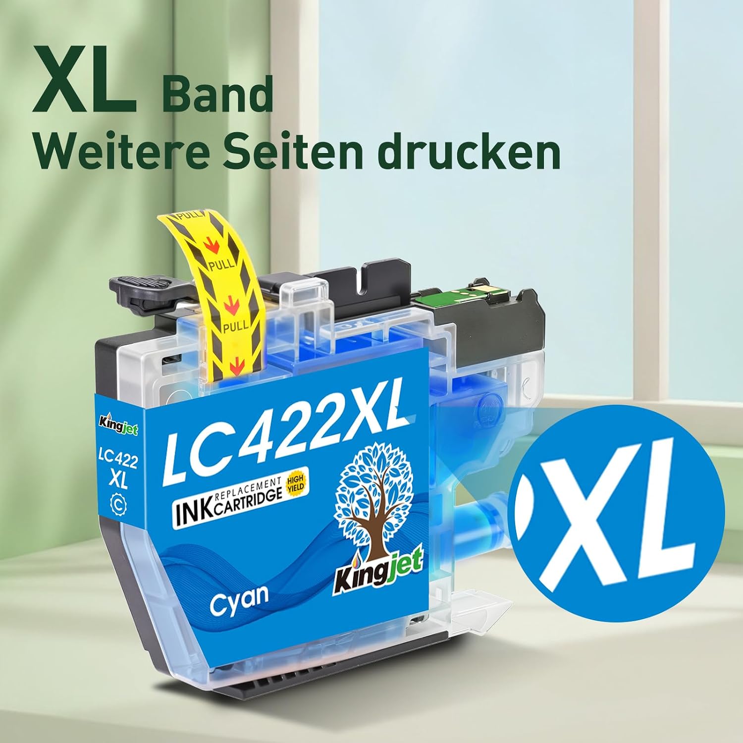 Detalle 2 de KINGJET LC422XL 4er-Pack Druckerpatronen 🖨