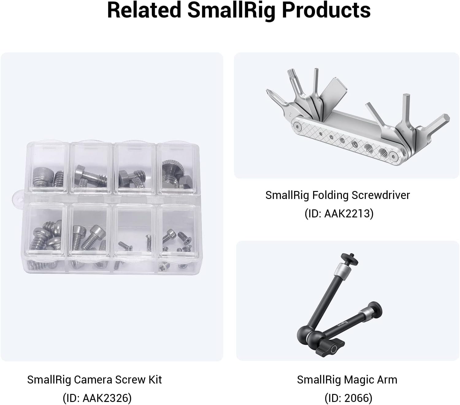 Detalle 2 de SMALLRIG Barre de fixation pour RED Camera et moniteurs (619AH, 819AH, FA1011, FA1013) 619AH/819AH