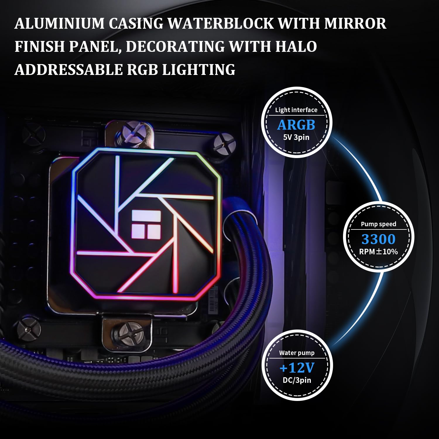 Detalle 2 de TR-AQUA ELITE 360 V3 CPU Liquid Cooler 3300RPM