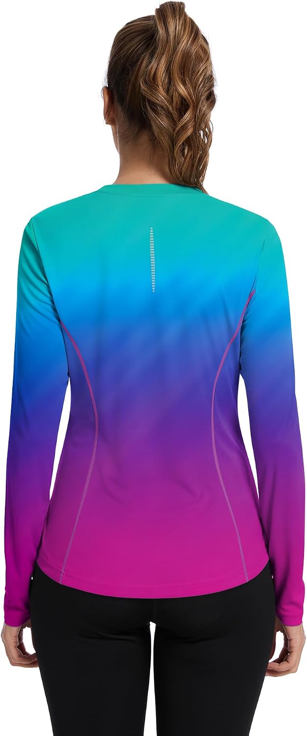 Detalle 2 de Avoogue Women UPF 80+ UV Long Sleeve Shirt with Thumb Holes