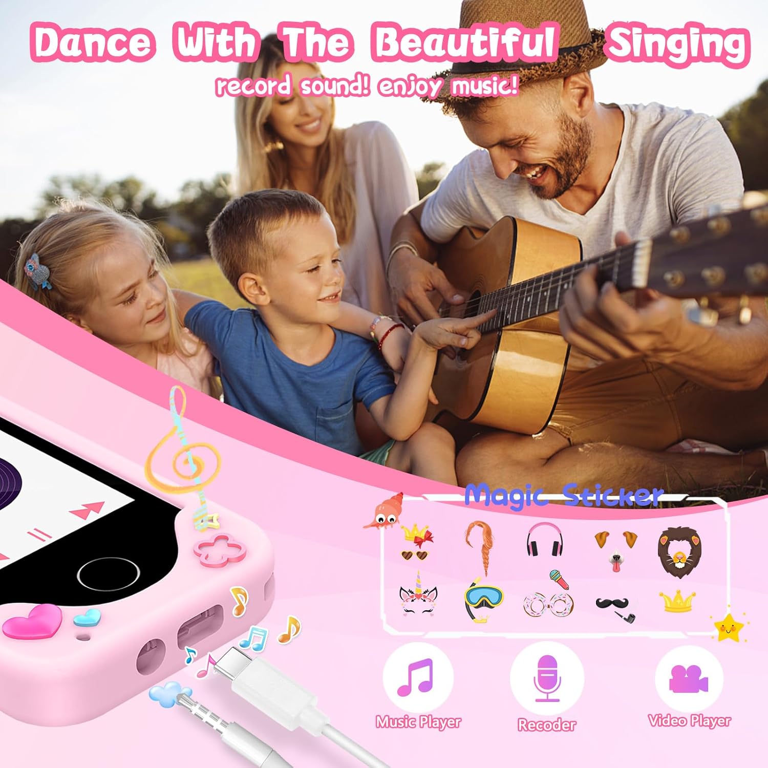 Thumbnail 4 de WEOLULI Kids Smart Phone Dual Camera