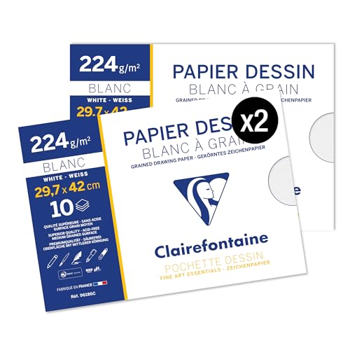 Pochettes Clairefontaine 96186AMZC avec 10 feuilles A3 📄