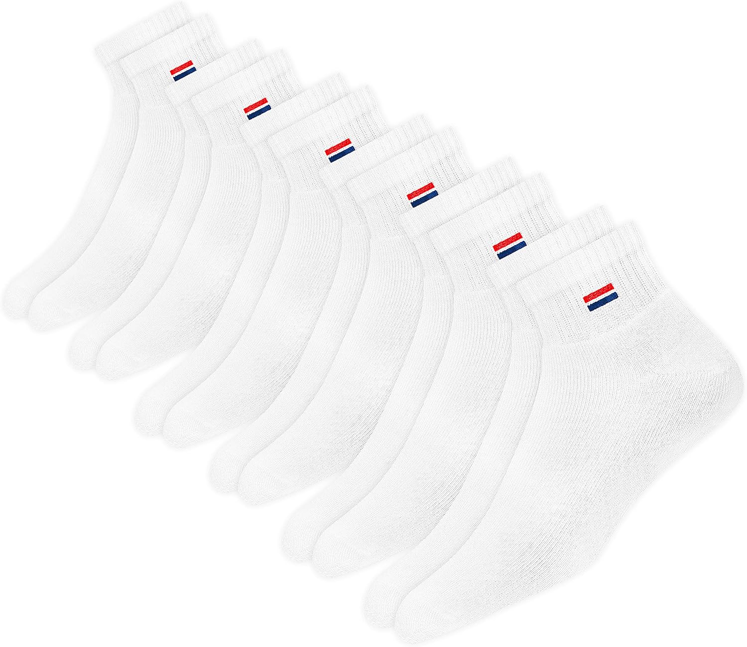 Thumbnail 4 de NAVYSPORT Chaussettes Homme Sport Coton Coussin Quart Long – Lot de 6 Paires