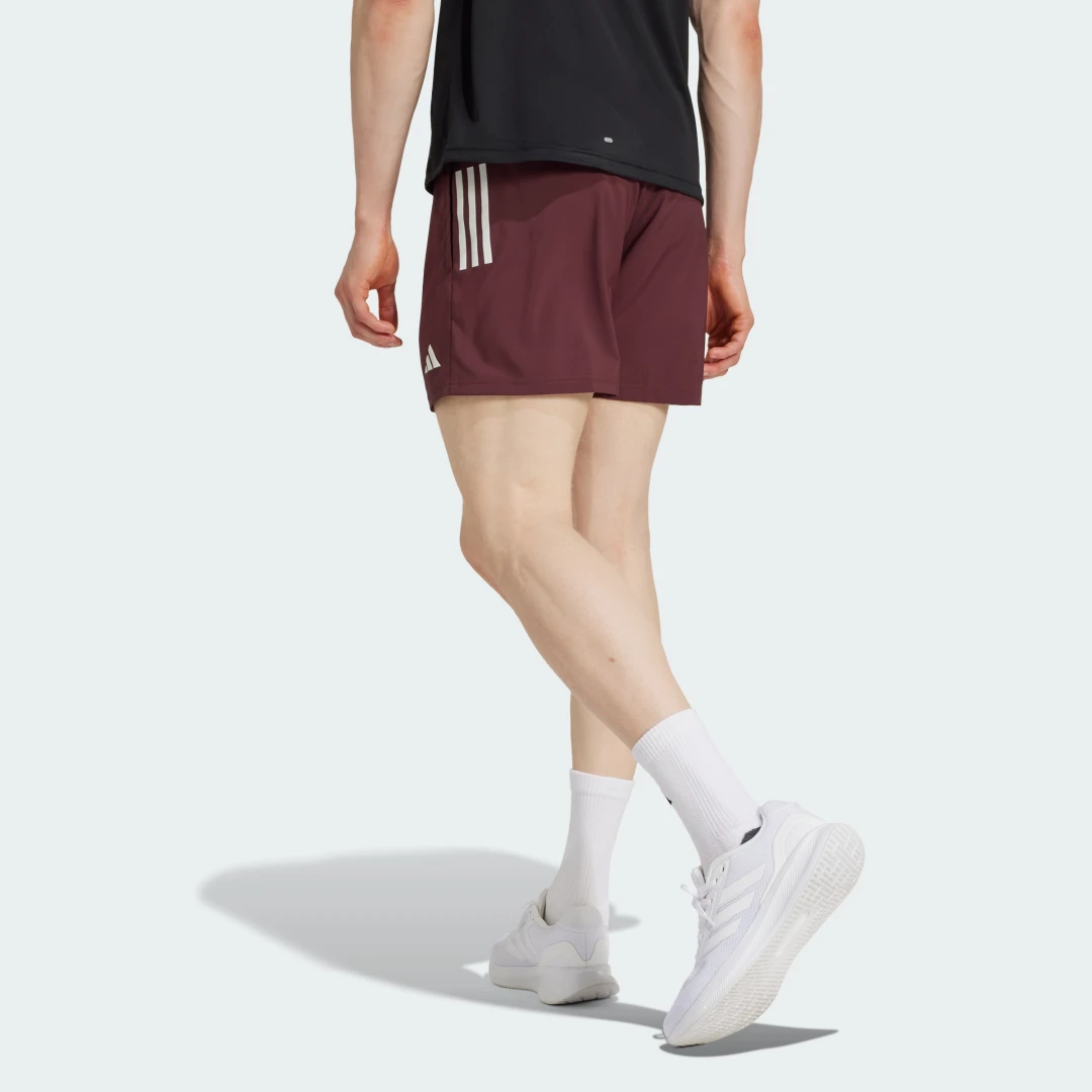 Thumbnail 1 de Pantalón corto Own The Run de Adidas — color Burgundy