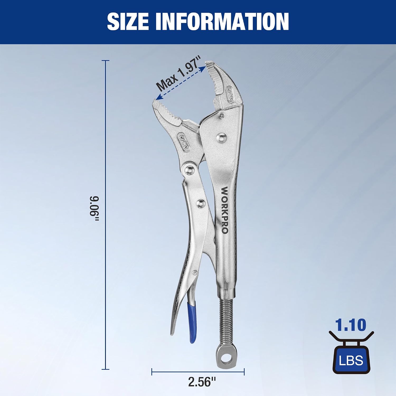 Detalle 2 de WORKPRO Locking Pliers, 10-Inch
