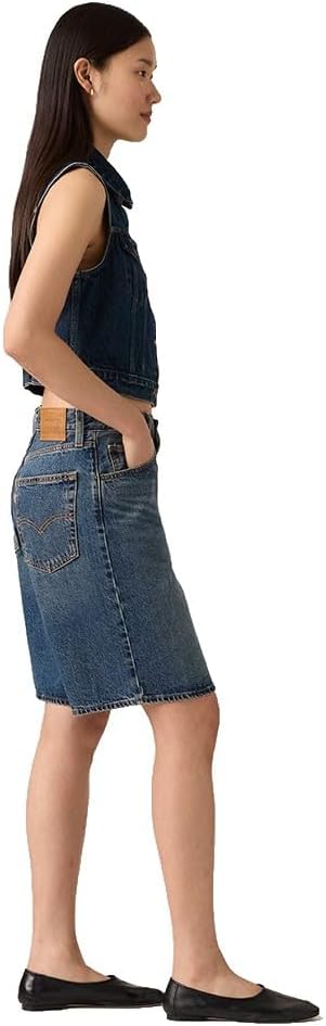 Detalle 1 de Levi’s 000MJ-0000 Baggy Dad Jort – damskie szorty jeansowe