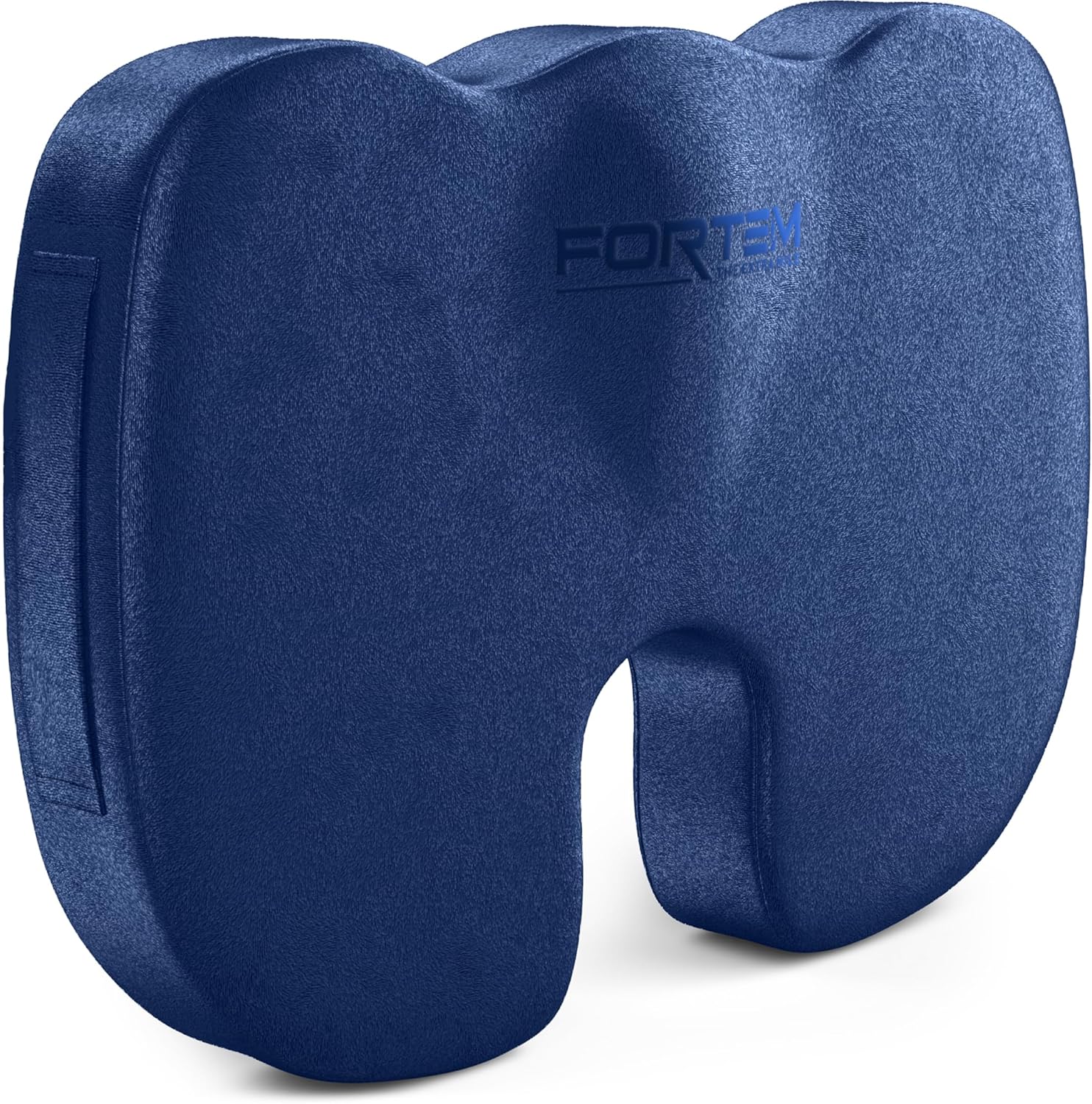 Detalle de FORTEM Office Chair Cushion (Memory Foam) – XL U-Shape Seat Pad with Non-Slip Base, Washable Cover