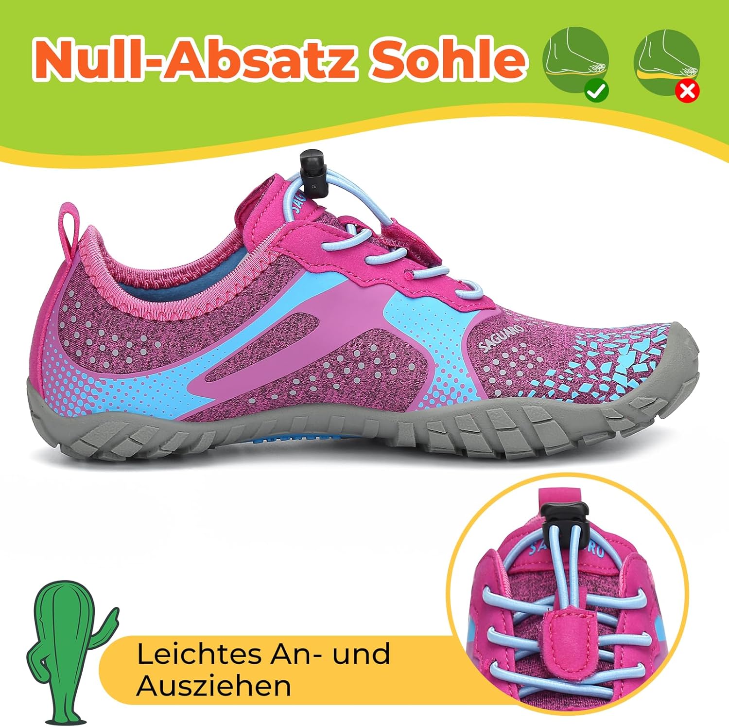Thumbnail 3 de SAGUARO Kinder Barfußschuhe 24 bis 36